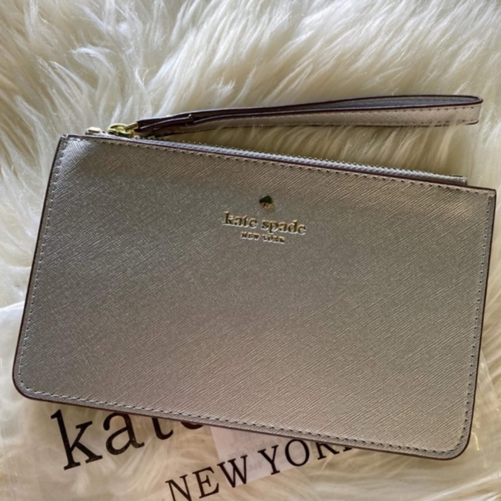 Kate Spade Silver Wristlet